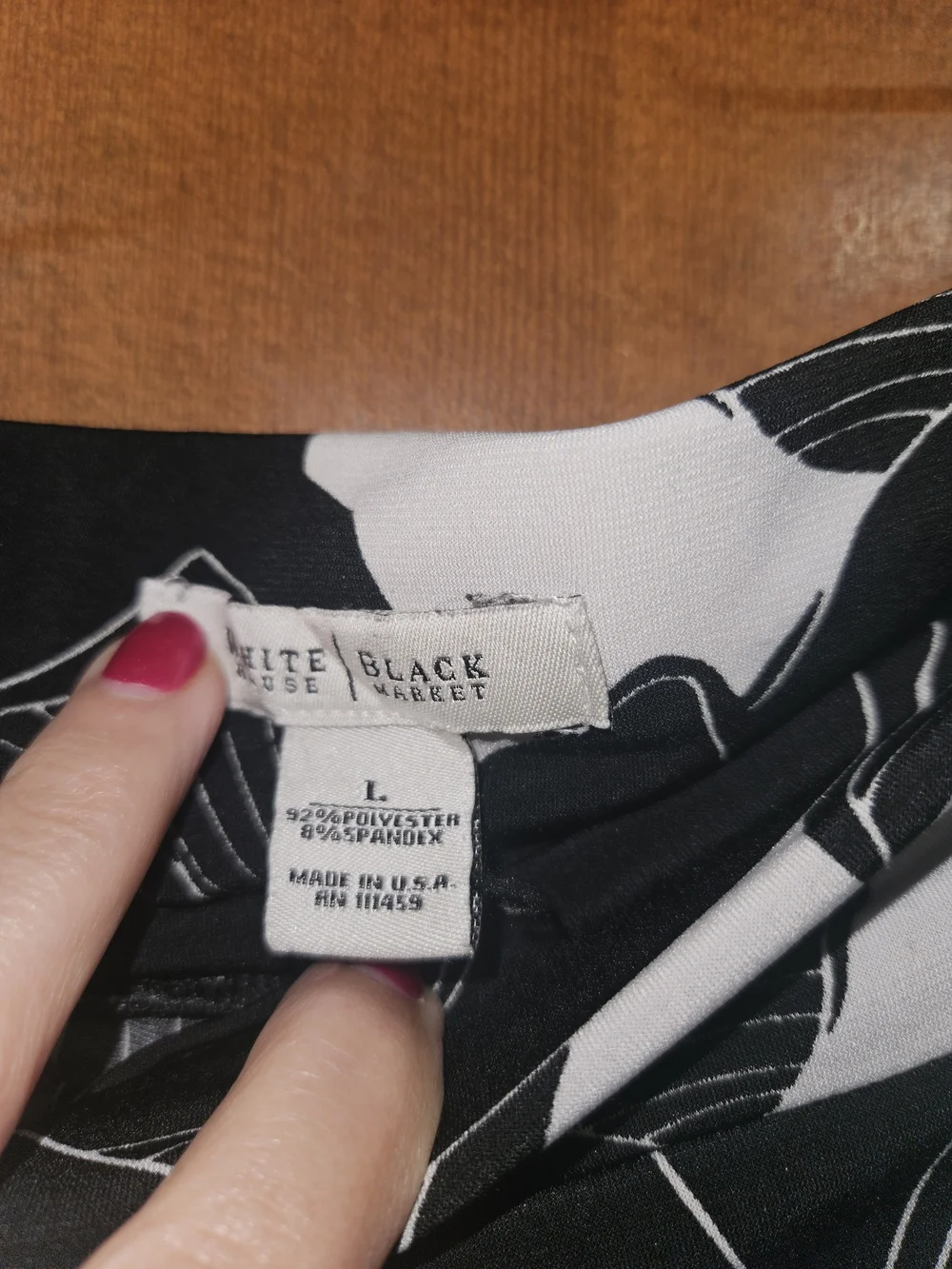 White House Black Market Black and White Floral Maxi